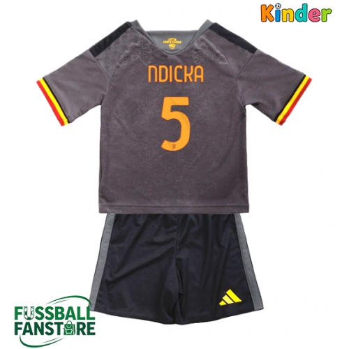 AS Roma Evan Ndicka #5 Replik 3rd trikot Kinder 2026-27 Kurzarm (+ Kurze Hosen)